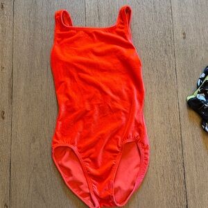 Vibrant Bright Orange leotard